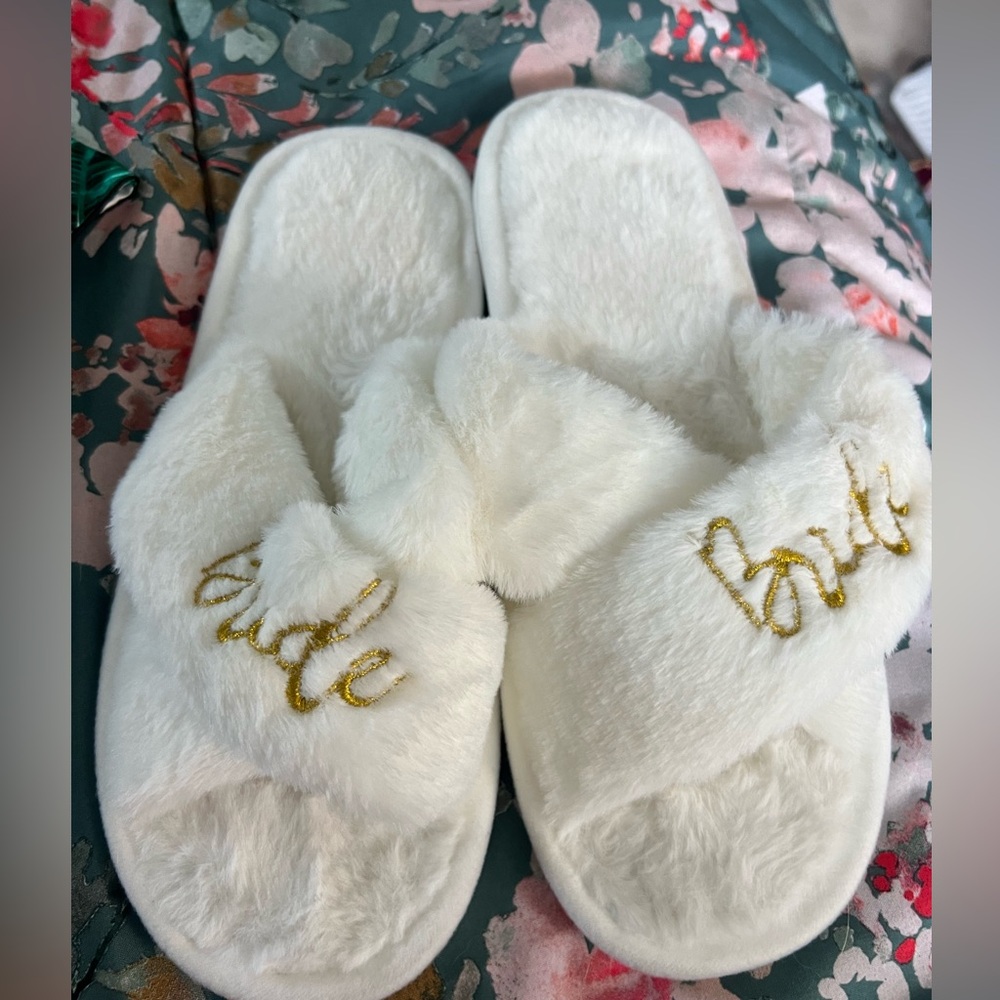 Bride slipper sandals